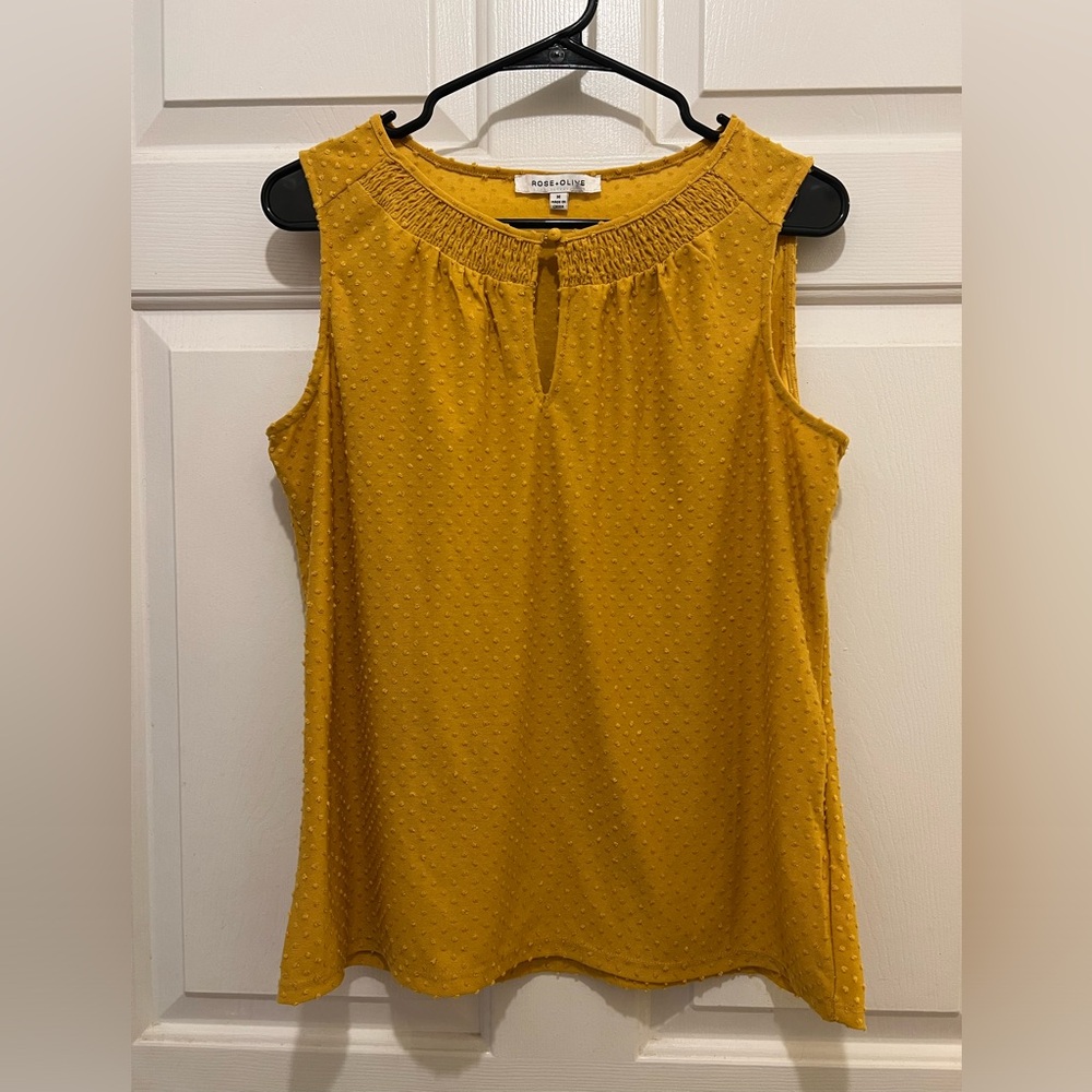 Rose & Olive Sleeveless Blouse